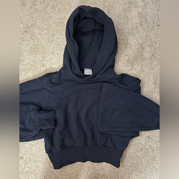 Navy TNA Cropped 2XS Hoodie - Picture 4 of 4